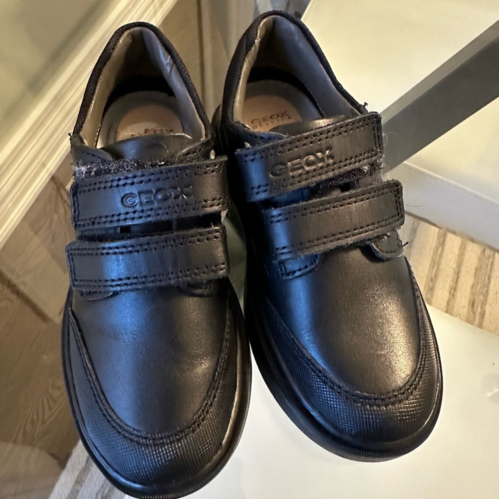 Geox Black Leather Shoes